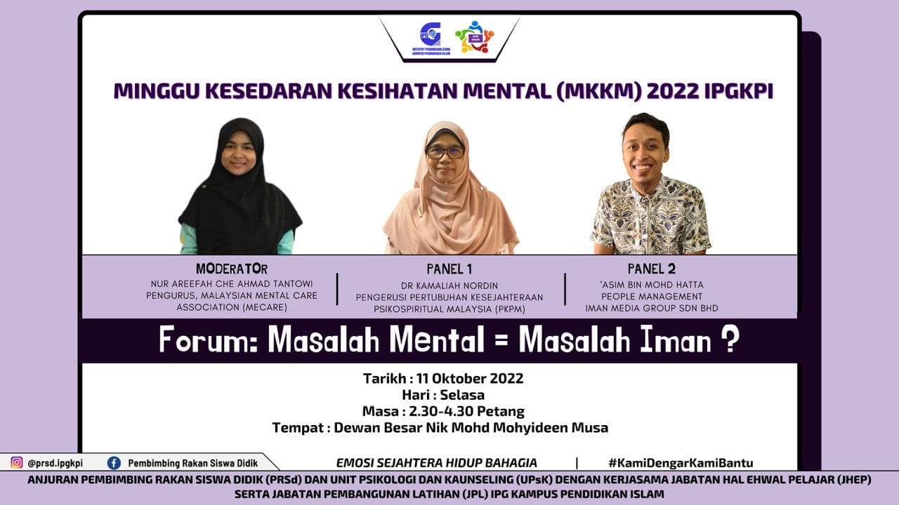 Minggu Kesedaran Kesihatan Mental Mkkm Pertubuhan